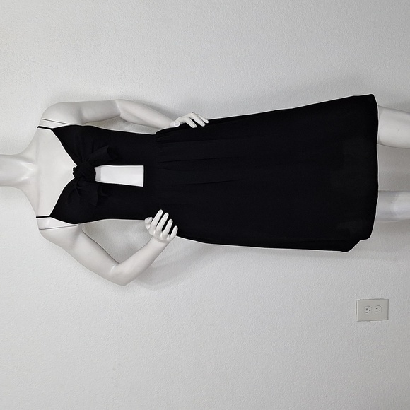Free Press Black Spaghetti Strap Front Bow Midi Dress Size M - Picture 1 of 11